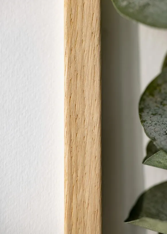 Ram Edsbyn Ek 45x55 cm - Passepartout Vit 13x17 inches