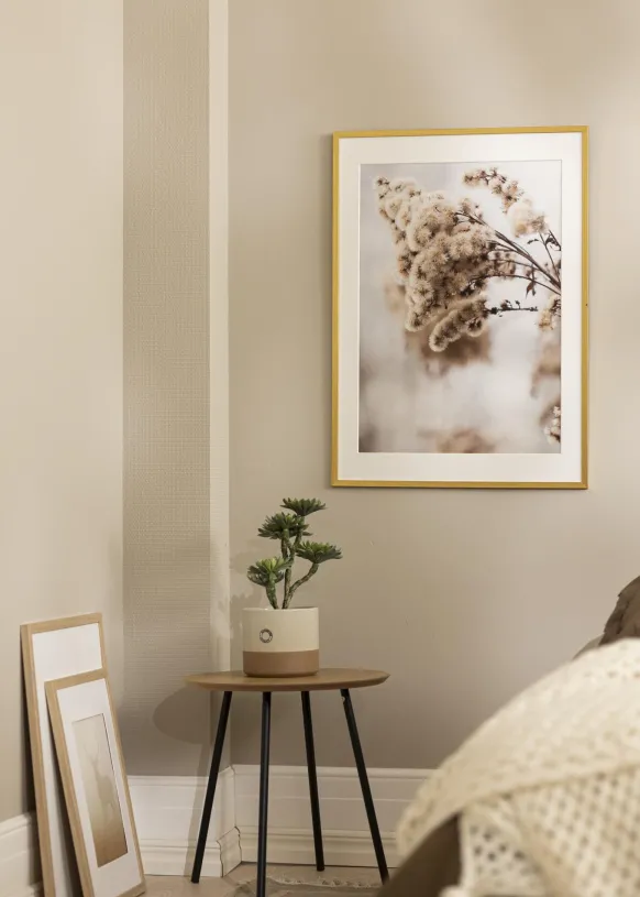 Ram Edsbyn Guld 40x50 cm - Dubbel Passepartout Vit 30x40 cm