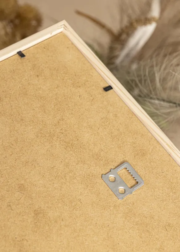 Ram Edsbyn Ljus Valnöt 40x50 cm - Passepartout Vit 27x35 cm