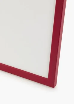 Ram Edsbyn Röd 40x60 cm - Passepartout Vit 32,9x48,3 cm (A3+)