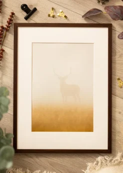 Ram Edsbyn Valnöt 40x54 cm - Passepartout Vit 29x42 cm