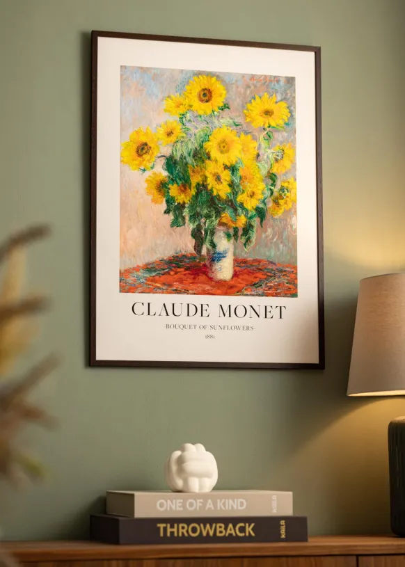 Ram Edsbyn Valnöt 13x18 cm - Passepartout Vit 3,5x5 inches