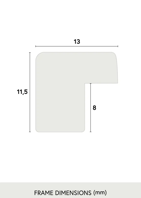 Ram Edsbyn Vit 21x21 cm