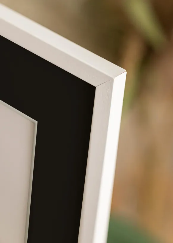 Ram Edsbyn Vit 20x28 cm - Passepartout Svart 15x23 cm