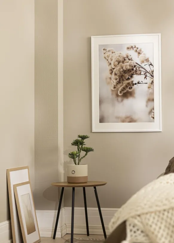 Ram Edsbyn Vit 42x42 cm - Passepartout Vit 33x33 cm