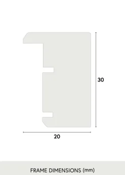 Ram Elegant Box Glas Grå 15x20 cm