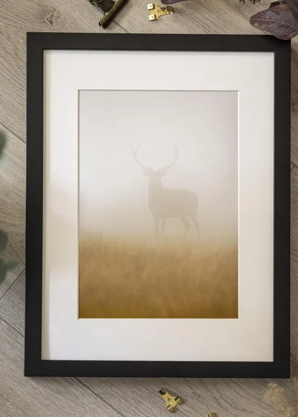 Ram Elegant Svart - Valfri Storlek (Akrylglas)