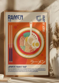 Ramen Japanese Food Print Poster (21x29.7 cm (A4))