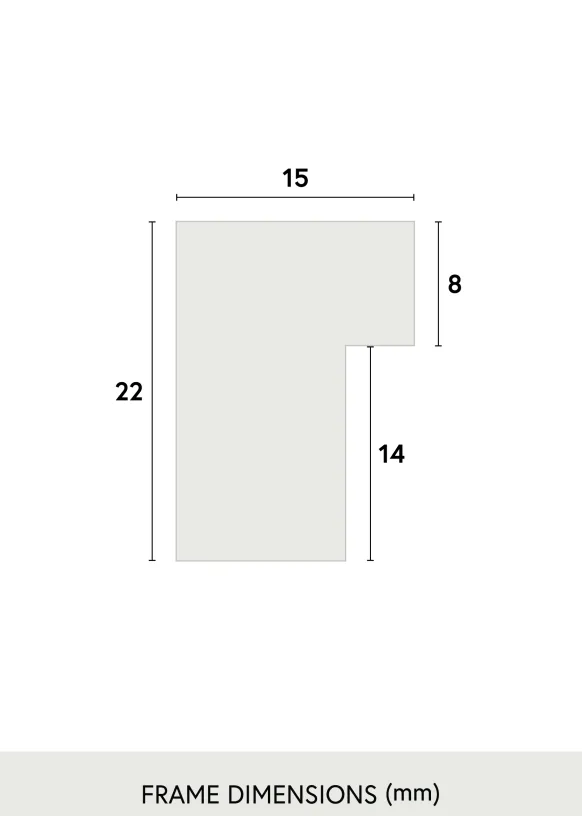 Ram Exklusiv Glas Vit 15x20 cm