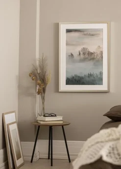 Ram Falun Silver 30x30 cm - Dubbel Passepartout Vit 20x20 cm