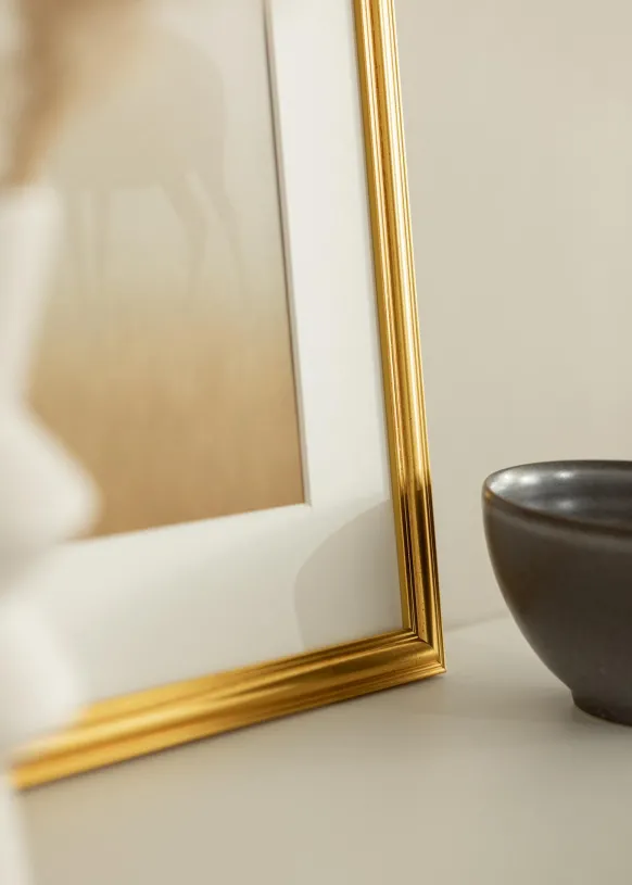 Ram Frigg Glas Guld 24x30 cm