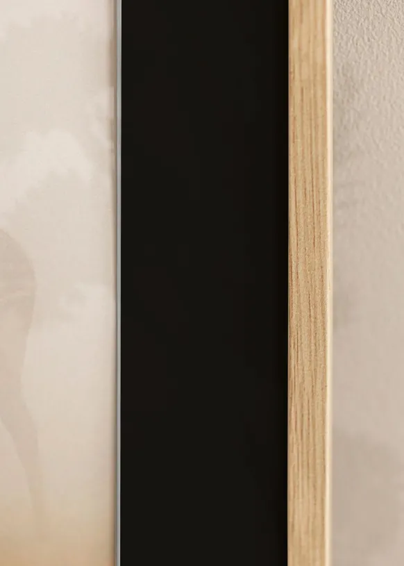 Ram Galant Ek 50x70 cm - Passepartout Svart 33x56 cm