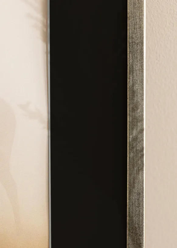Ram Galant Silver 30x40 cm - Passepartout Svart 8x12 inches
