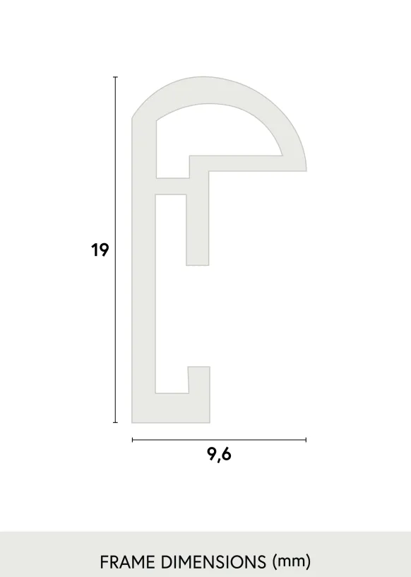 Ram Galeria Glas Vit 9x13 cm