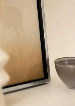 Ram Geb Canvasram Silver/Svart - Valfri Storlek