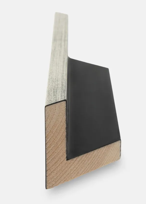 Ram Geb Canvasram Silver/Svart - Valfri Storlek