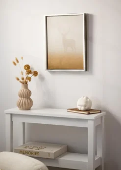 Ram Geb Canvasram Silver/Vit - Valfri Storlek (canvasramar)