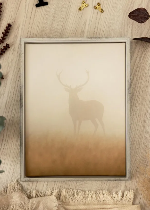 Ram Geb Canvasram Silver/Vit - Valfri Storlek (canvasramar)