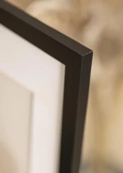 Ram Glas Black Wood 33x95 cm