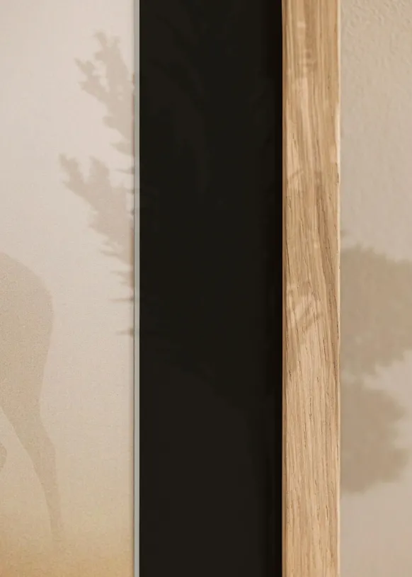 Ram Grimsåker Ek 70x90 cm - Passepartout Svart 55x70 cm