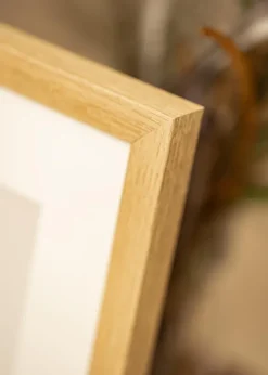 Ram Hermes Naturlig Ek 50x70 cm - Passepartout Vit 15x23 inches