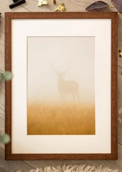 Ram Hermes Teak 28x35 cm - Passepartout Vit 8x10 inches