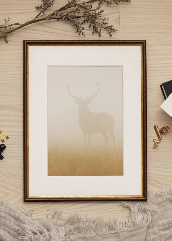 Ram Horndal Brun 28x35 cm