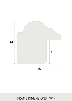 Ram Horndal Svart 30x30 cm