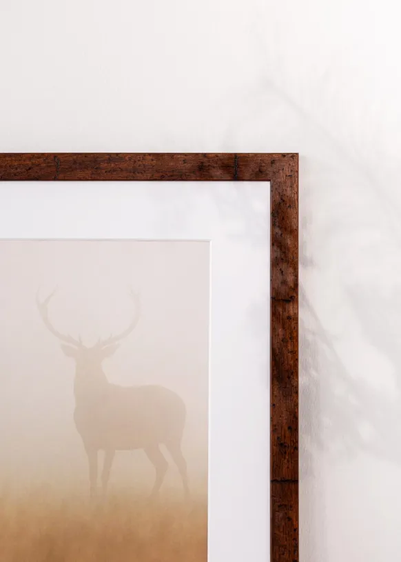 Ram Humphrey Brun 20x30 cm - Passepartout Vit 15x21 cm (A5)