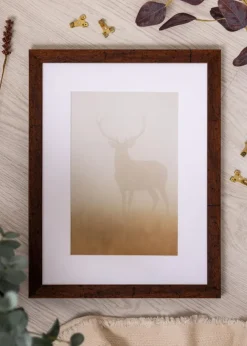 Ram Humphrey Brun 20x30 cm - Passepartout Vit 15x21 cm (A5)