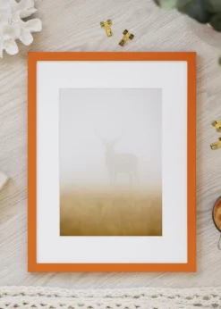 Ram Kent Orange 30x40 cm - Passepartout Vit 20x28 cm