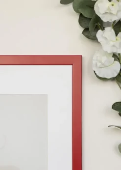 Ram Kent Röd 70x100 cm - Passepartout Vit 24x36 inches