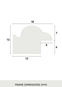 Ram Line Glas Vit 30x30 cm
