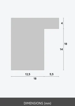 Ram Lofsdalen Dark Cream 30x40 cm