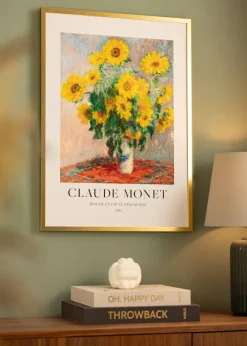Ram Minerva Guld 40x50 cm - Passepartout Vit 11x15 inches