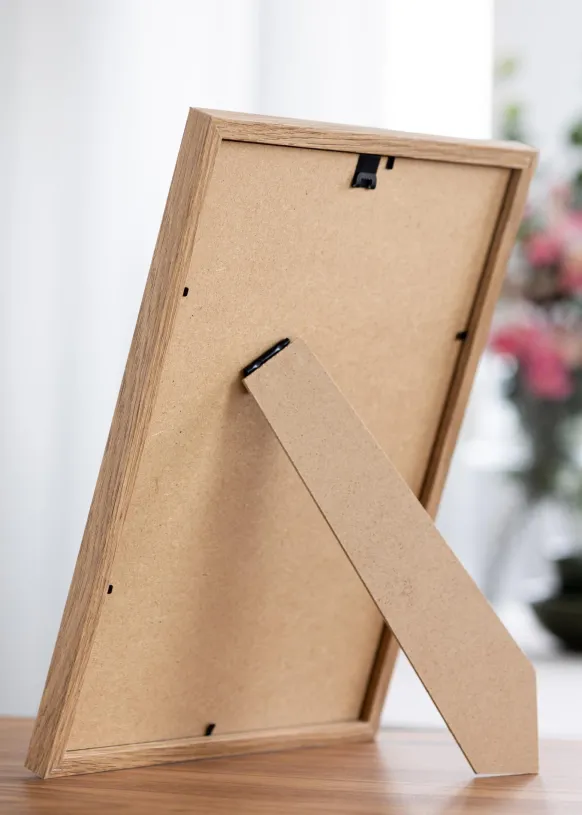 Ram Modern Teak 20x30 cm - Passepartout Vit 15x21 cm