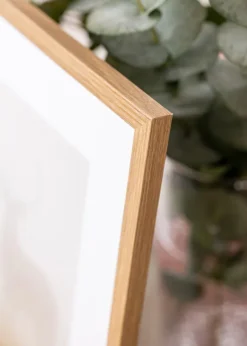 Ram Modern Teak 40x50 cm - Passepartout Vit 11x15 inches