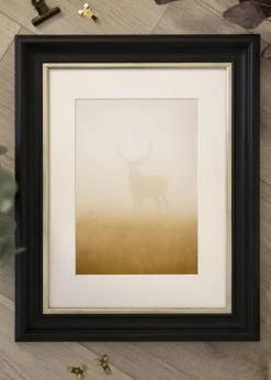 Ram Mora Premium Svart-Silver - Valfri Storlek (Akrylglas)