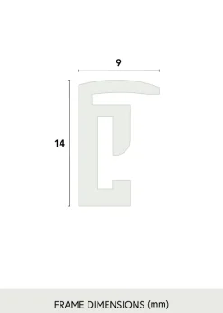 Ram New Lifestyle Glas Guld 30x40 cm