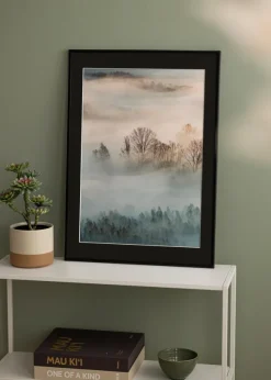 Ram New Lifestyle Matt Svart 40x50 cm - Passepartout Svart 28x35 cm