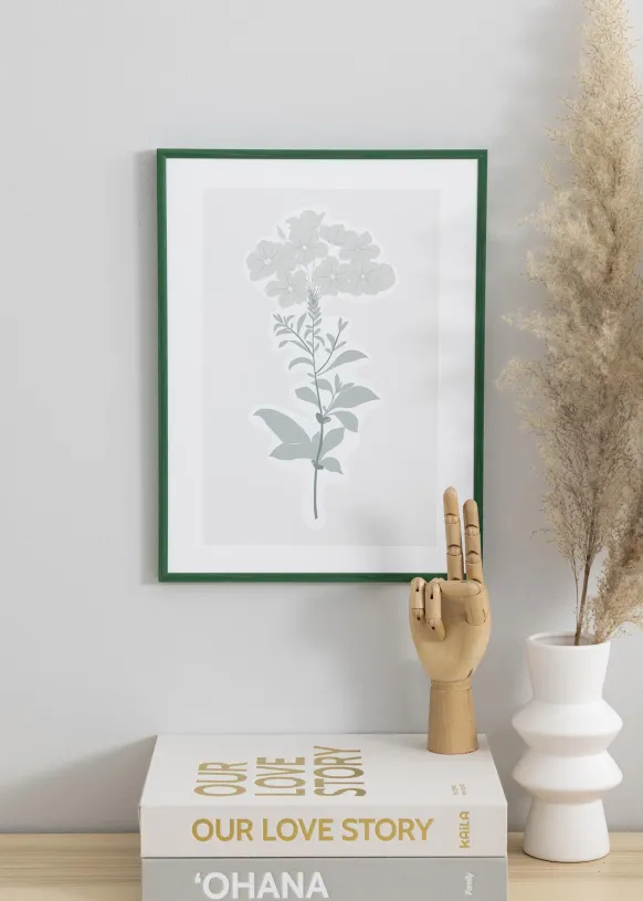 Ram New Lifestyle Moss Green 30x40 cm - Passepartout Vit 21x29,7 cm (A4)
