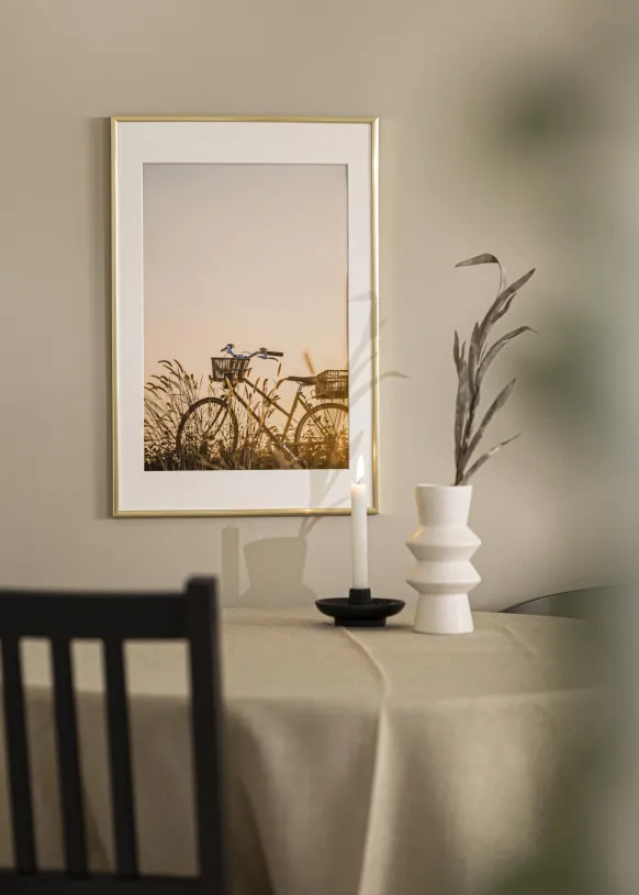 Ram New Lifestyle Shiny Gold 40x50 cm - Passepartout Vit 29,7x42 cm (A3)