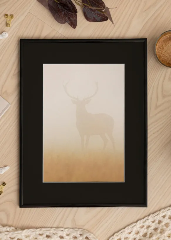 Ram New Lifestyle Svart 40x40 cm - Passepartout Svart 25x25 cm