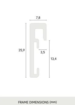 Ram Nielsen Premium Antireflex Blank Svart 40x50 cm