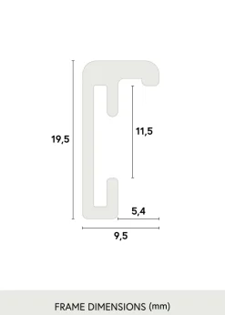 Ram Nielsen Premium Classic Glas Guld 70x90 cm