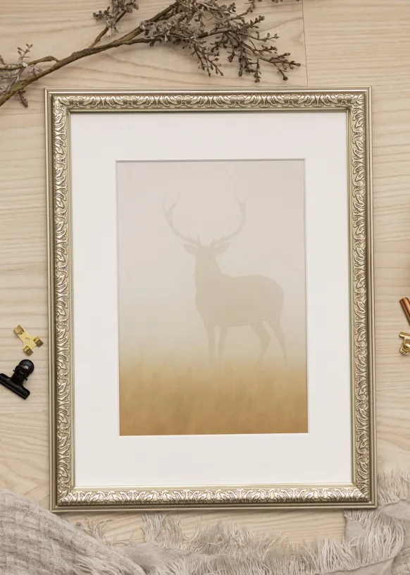 Ram Nostalgia Glas Silver 50x50 cm