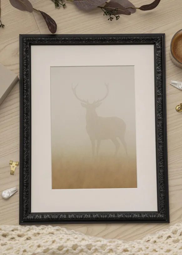 Ram Nostalgia Glas Svart 30x40 cm