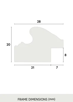 Ram Nostalgia Guld 62x85 cm
