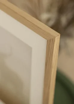 Ram Oak Wood 50x60 cm - Passepartout Vit 14x18 inches