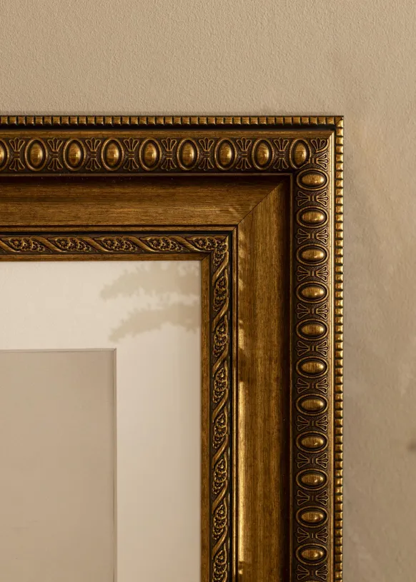 Ram Oxford Guld - Valfri Storlek (Akrylglas)